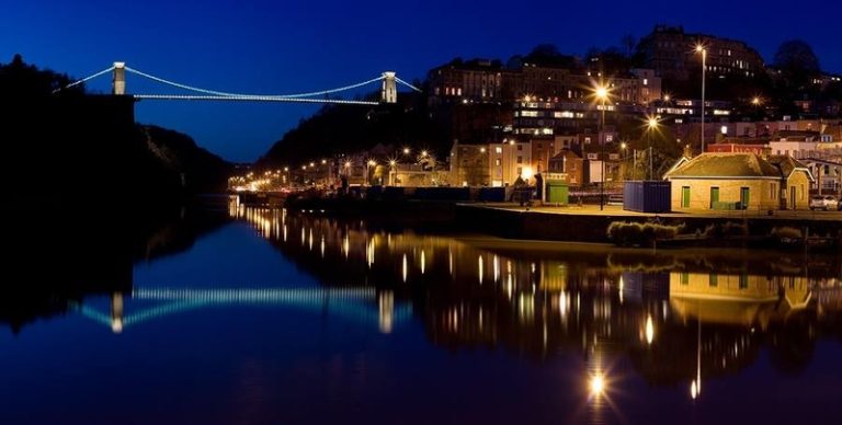 Silent Disco Hire in Bristol | Clifton suspension bridge at night